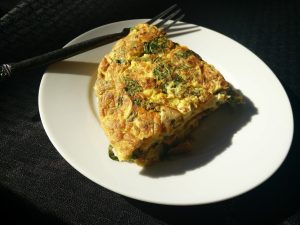 Eiwitrijk ontbijtlunch Gevulde omelet