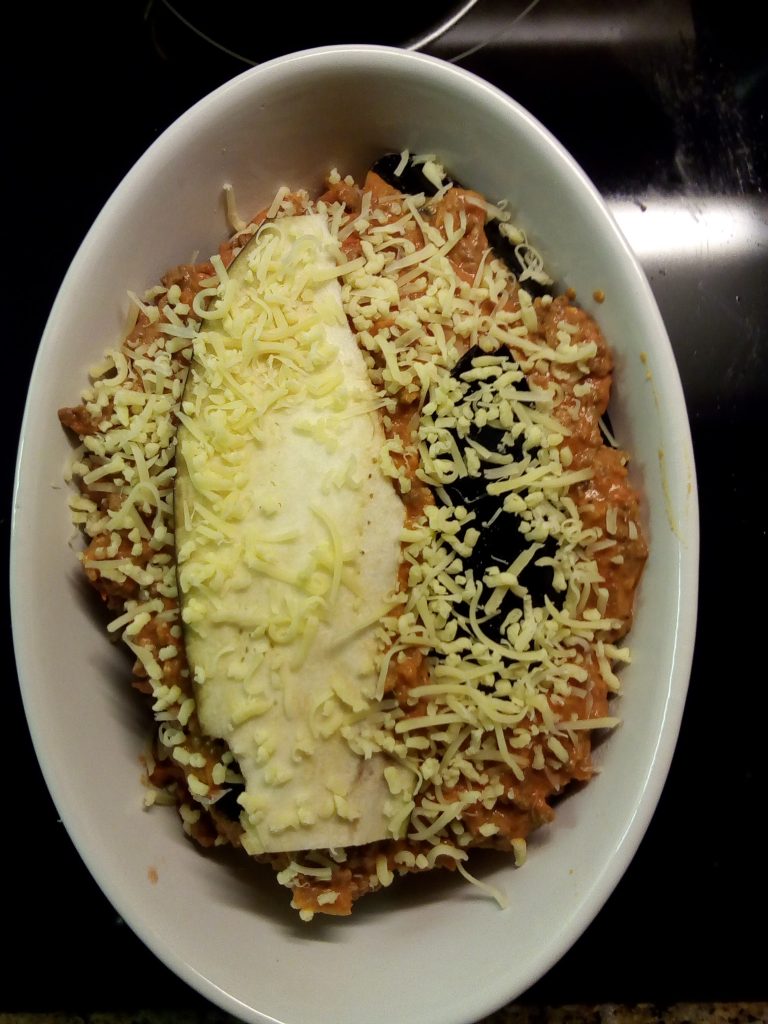 Koolhydraatarme Aubergine lasagne