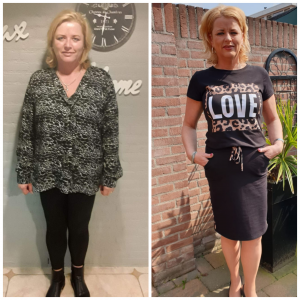 Miranda van der Putten voor en na