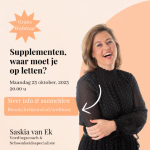 Webinar supplementen waar moet ik op letten